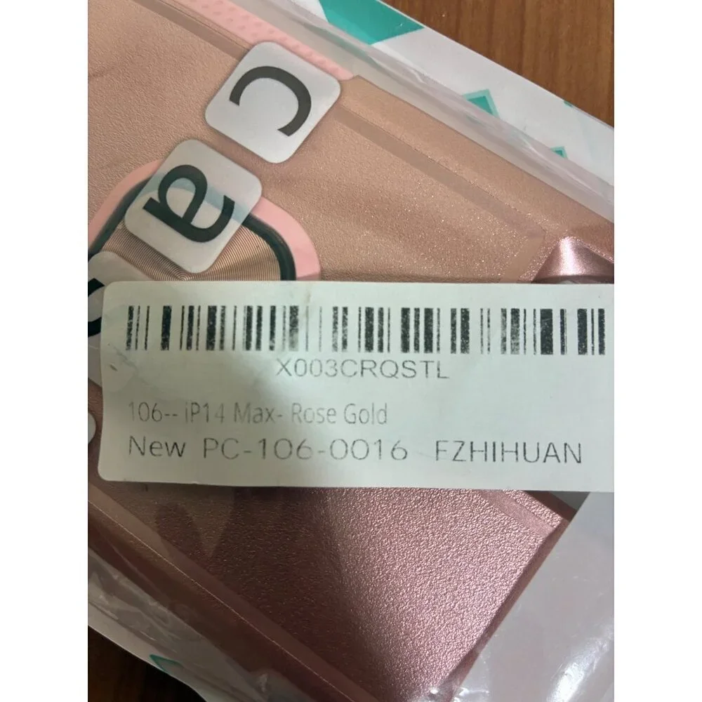 Cell Phone Case for iPhone 14 Max Rose Gold Pink